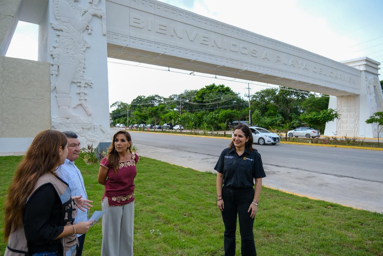 Playa del Carmen estrena arco de acceso a la ciudad